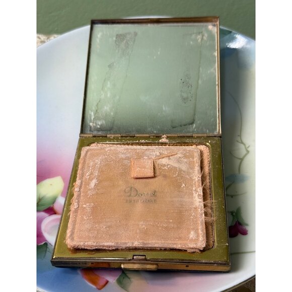 Vintage 40's Dorset 5th Ave Green Leather Compact Coin Purse - Picture 5 of 15